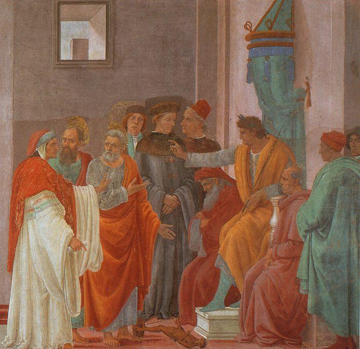 Filippino Lippi Disputation with Simon Magus France oil painting art